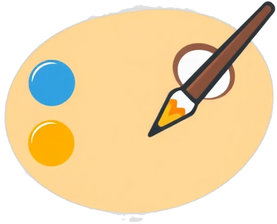 Ícone de paleta de artista